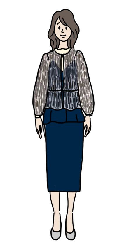 華奢なラインのカーヴィーボディ