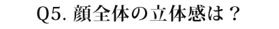 05 顔全体の立体感は？