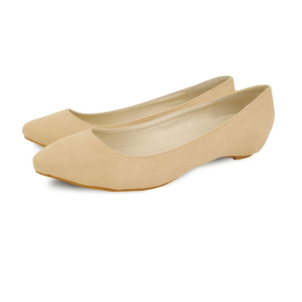 最終値下げ価格】ポインテッドトゥウフラットパンプス インヒール