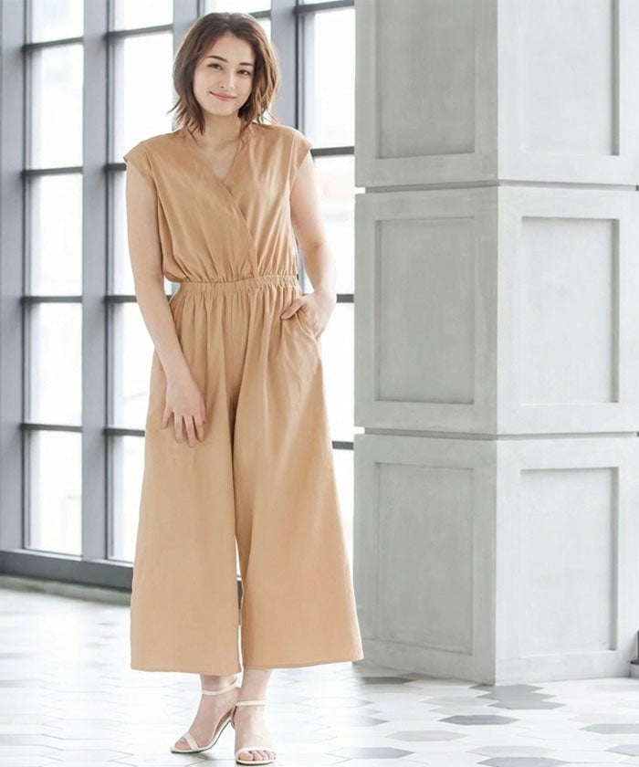 最終値下げ価格】カシュクールデザインブラウジングコンビネゾン