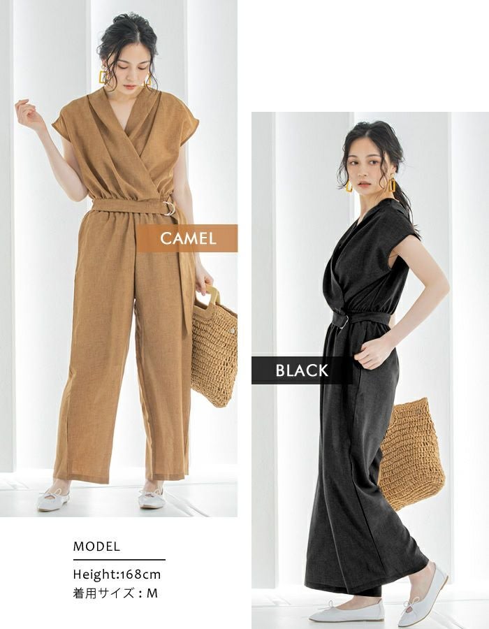 最終値下げ価格】カシュクールオールインワン レディース 春 夏