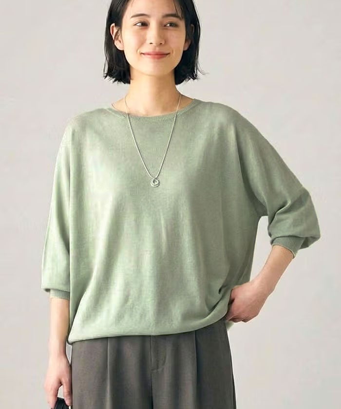 【色追加】ドルマンスリーブニット