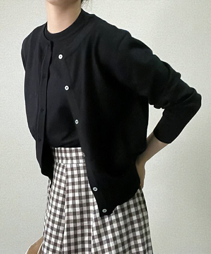 長袖ニットアンサンブル レディース 秋 冬 長袖 M L 2点セット