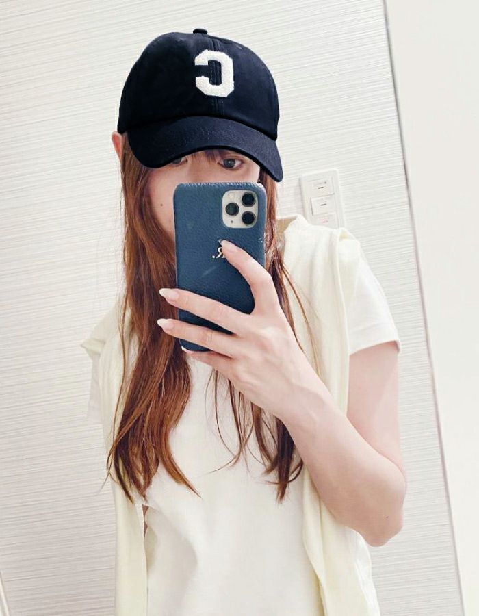 Cロゴ入りベースボールキャップ レディース メンズ ユニセックス 男女
