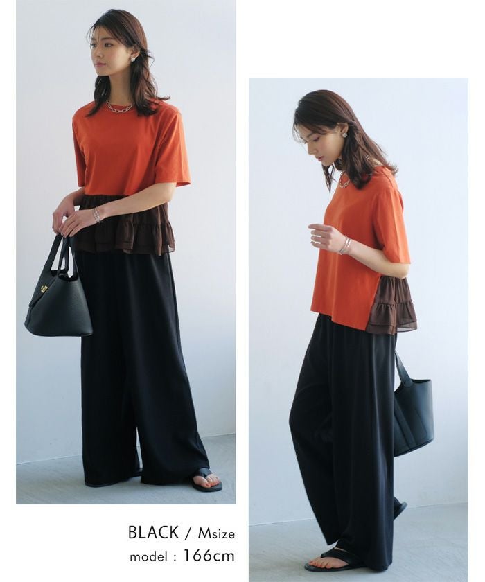 エンボス加工リラックスパンツ レディース|春夏に嬉しい軽やか美脚 エンボス加工リラックスパンツ レディース|春夏に嬉しい軽やか美脚