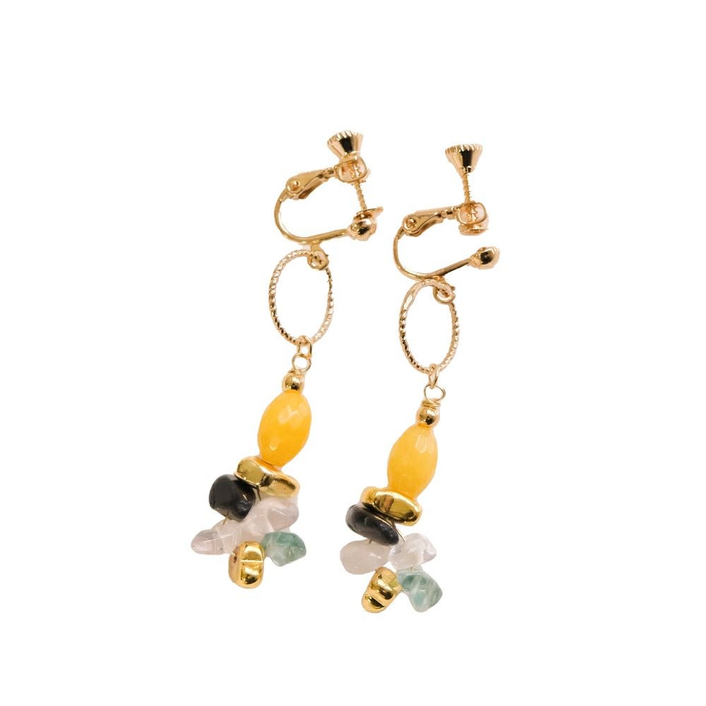 999円祭り】選べる2タイプ アクリルビーズピアス/イヤリング | アクア