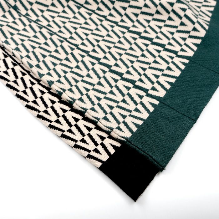 幾何学柄ニットフレアスカート レディース 秋 冬 M L | アクアガレージ