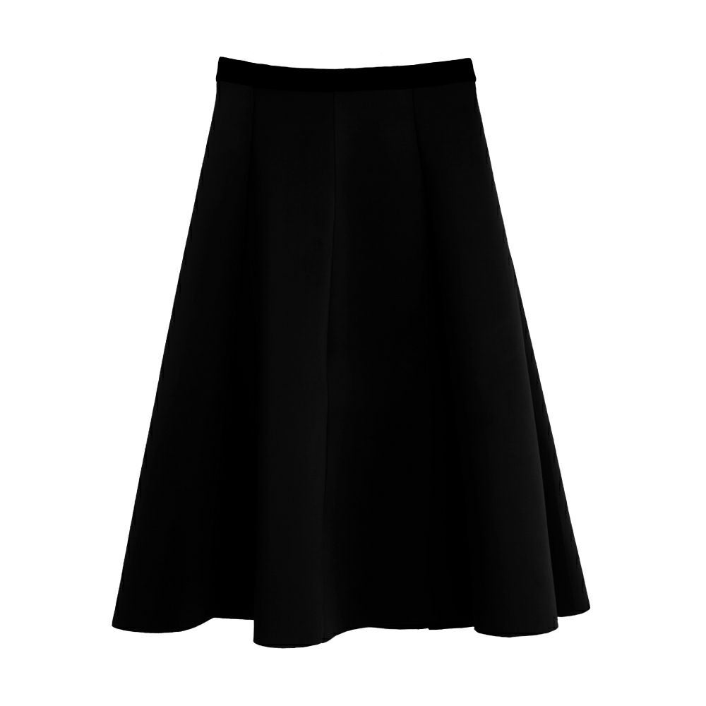 ダンボールニットフレアスカート レディース 秋 冬 M L | アクア