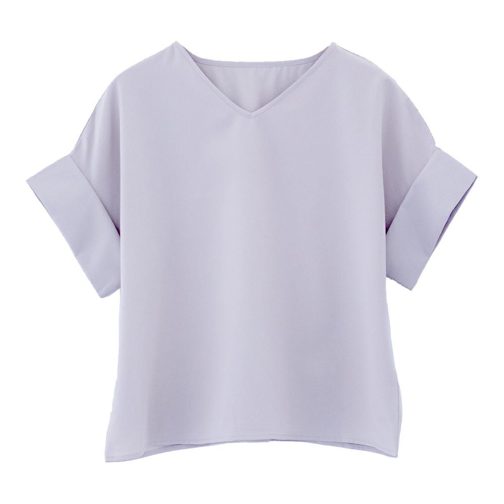 ◎新品　超美品　cawaii きらめく　Vネック　ブラウス　カットソー　S〜L◎ Vネックカットソーブラウス【UVカット・洗濯機OK】 通販【ニッセン】