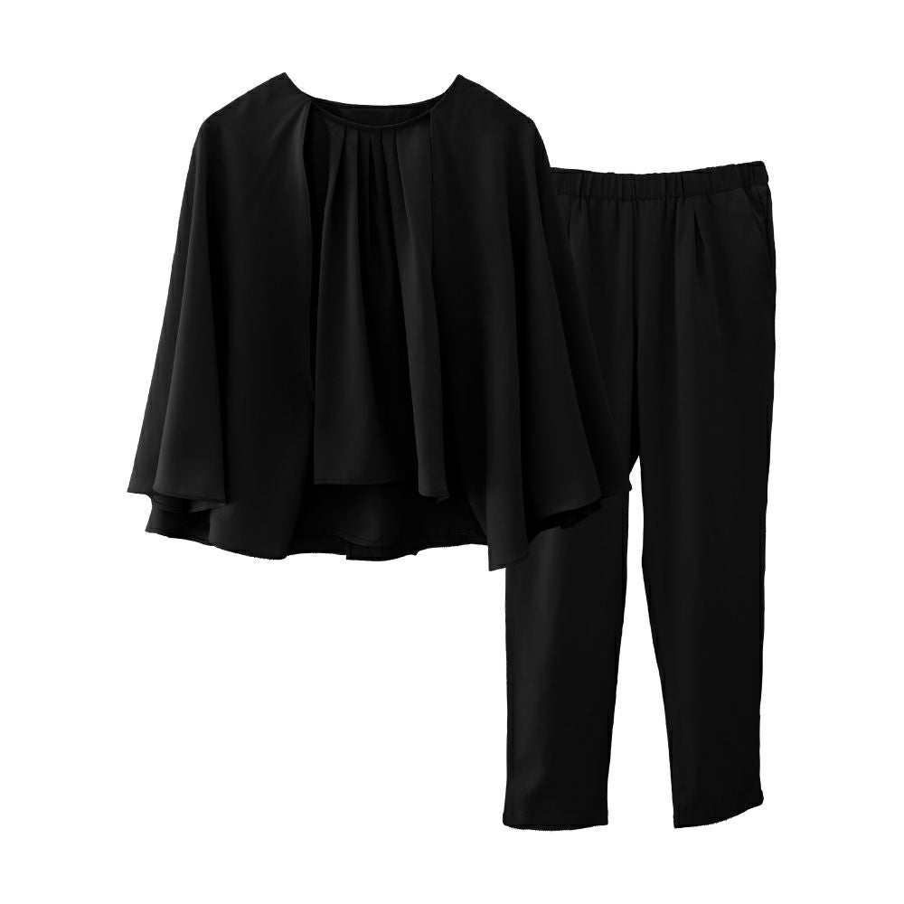 3WAYケープブラウスパンツセットアップ M L | アクアガレージ