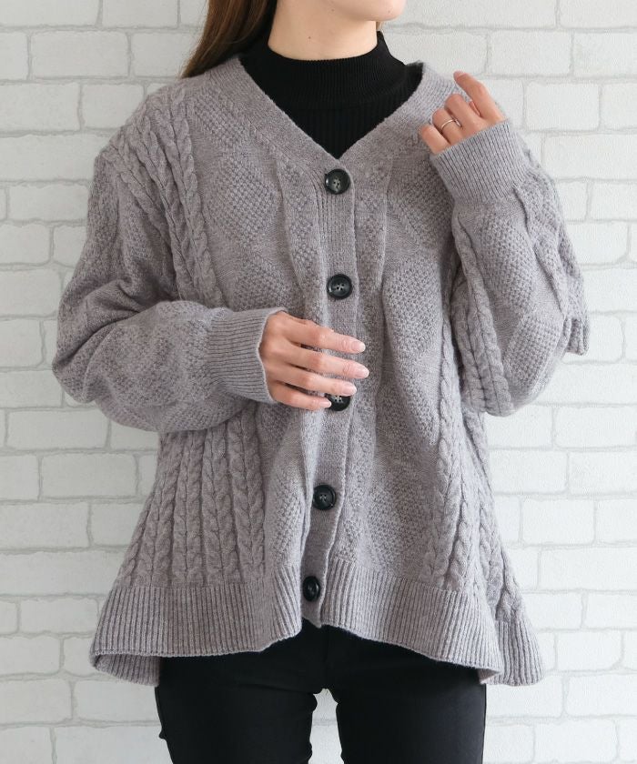 ADORE(アドーア) カーディガン サイズ38 M レディース美品  グレー UNiPH＞コージーニットカーディガン | ADORE（アドーア） ｜【公式