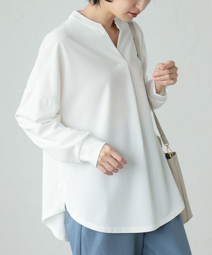 ■専用■美品【AK+1】2,3万 2024 スキッパーブラウス ホワイト フロントタックスキッパーブラウス 春 秋 M レディース ≪ゆうメール便
