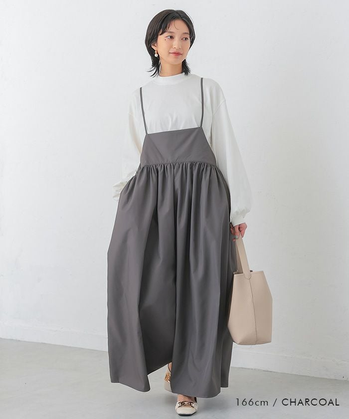 ロングサロペット｜楽ちん×体型カバーでこなれ見え｜季節を問わず着