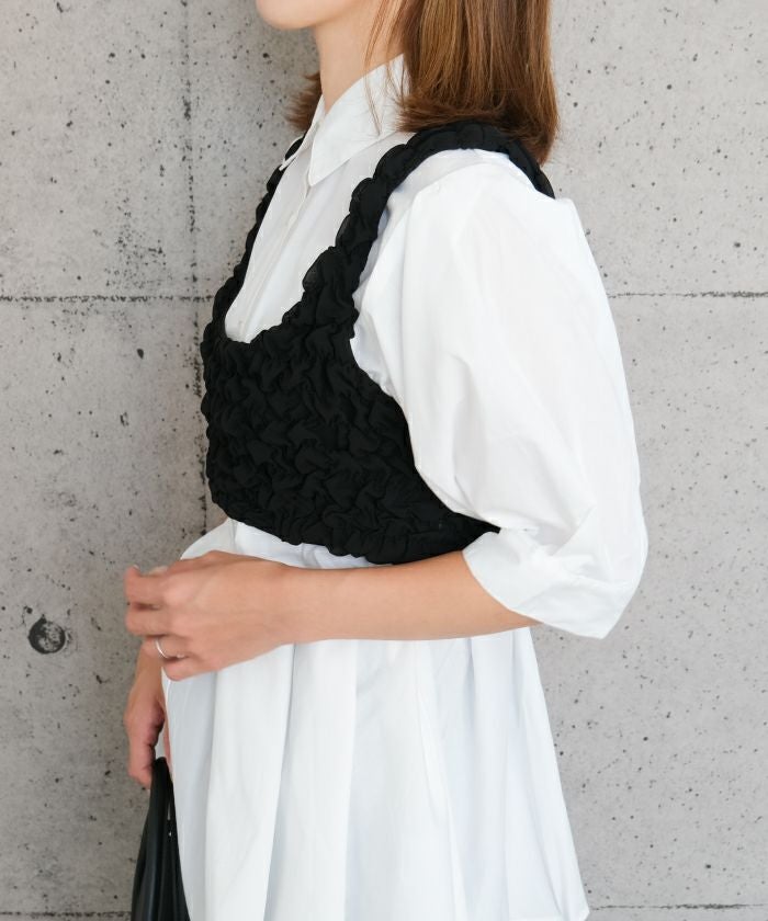 ジャガードビスチェ 春 夏 秋 M≪ゆうメール便配送10・代引不可
