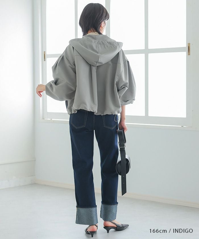 最終値下げ価格】ロールアップデニムパンツ 春 夏 秋 冬 M | アクア
