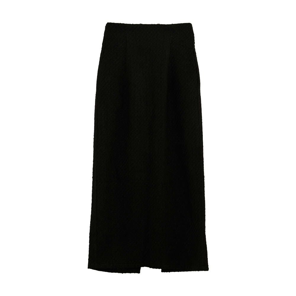 セットアップ可】ツイードハイウエストタイトスカート 春 秋 冬 M