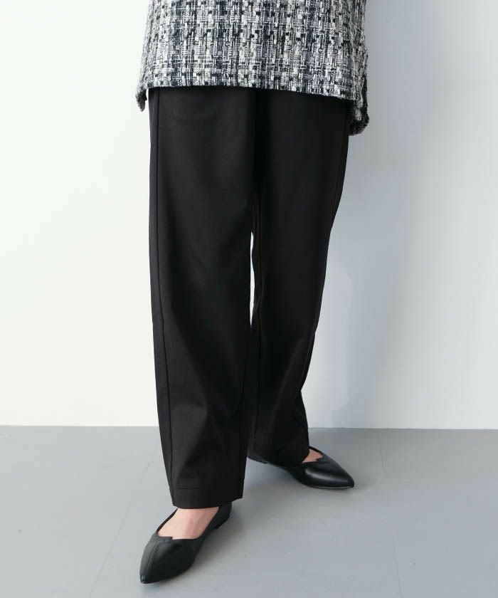 セットアップ可】タック入りエッグパンツ レディース 春 秋 冬 M