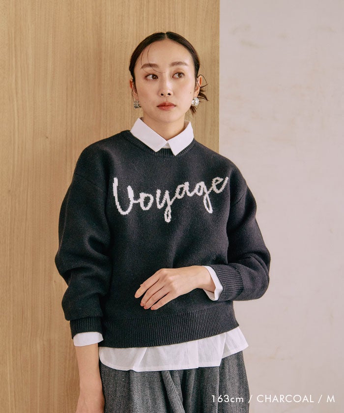 ロゴニットトップス レディース 春 秋 冬 | アクアガレージ aquagarage