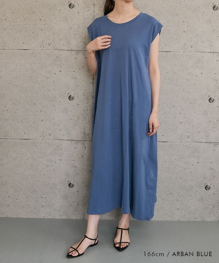 ノースリーブワンピース 春 夏 秋 ≪ゆうメール便配送30・代引不可