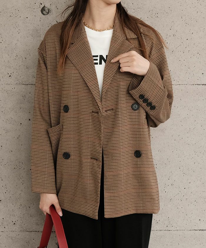 ガンクラブチェックテーラードジャケット レディース | アクアガレージ