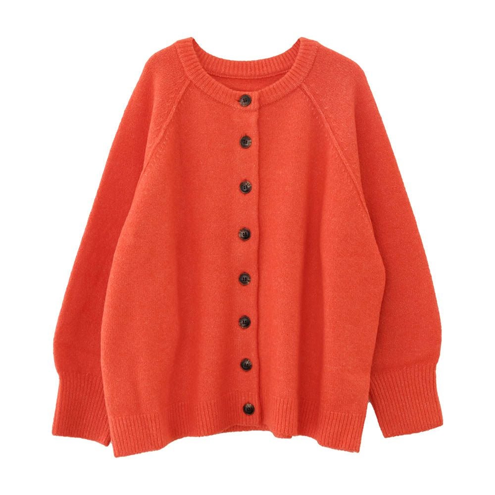 ドルマンスリーブニットカーディガン 秋 冬 M レディース | アクア