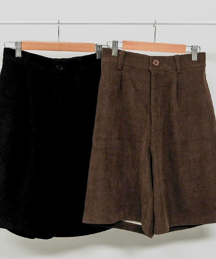最終値下げ価格】コーデュロイハーフパンツ レディース 春 秋 冬 M