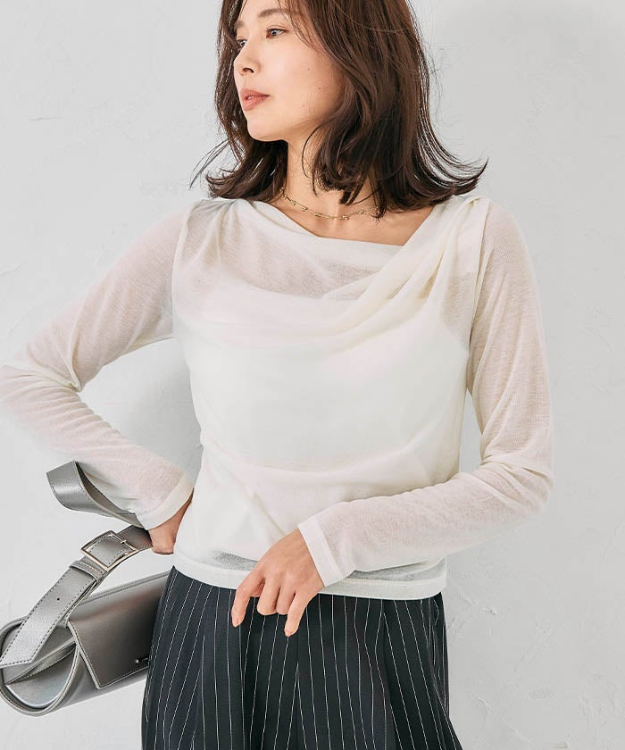 ドレープシアートップス