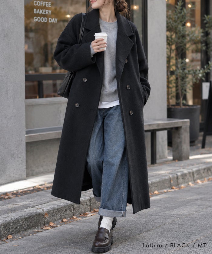 アクアガレージ アウター コート ロングコート レディース ウール